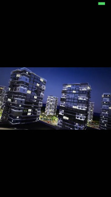 Светодиодная подсветка фасада многоэтажных домов